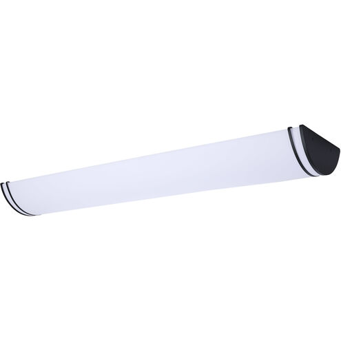 Glamour LED 11.26 inch Black Linear Flush Mount Ceiling Light