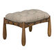 Dante 20 inch Clear Coat Satin Stool