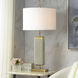 Dann Foley 30.5 inch 150 watt Olive Green and Brushed Brass Table Lamp Portable Light