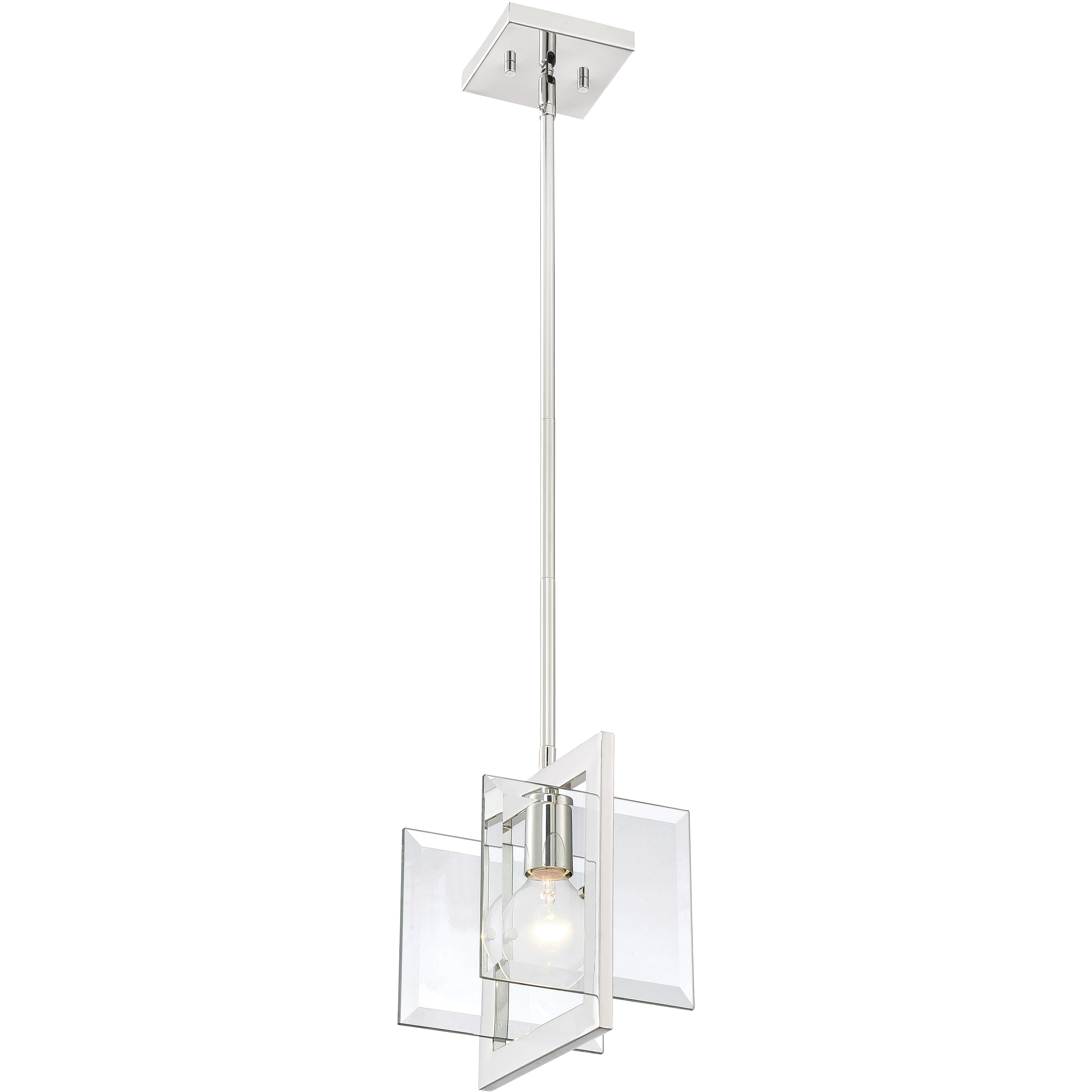 Ethan 1 Light 8.25 inch Polished Nickel Mini Pendant Ceiling Light