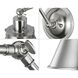 Hinton 18 inch 60.00 watt Brushed Nickel Swing Arm Wall Light