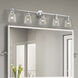 Catania 5 Light 42 inch Polished Chrome Vanity Wall Sconce Wall Light, Large