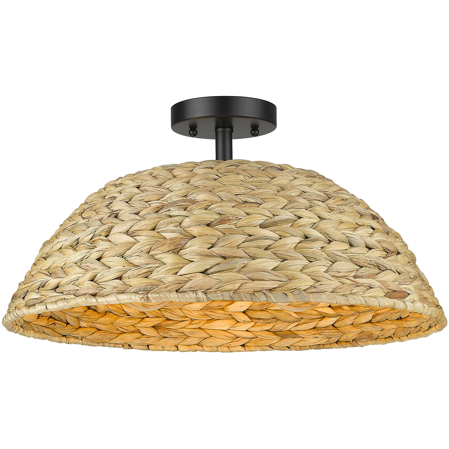 Rue 3 Light 18.75 inch Semi-Flush Mount