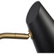 Stanley 20 inch 60 watt Matte Black Swingarm Sconce Wall Light