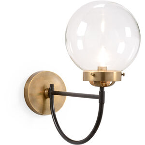 Wildwood 1 Light 8 inch Antique/Black/Clear Sconce Wall Light