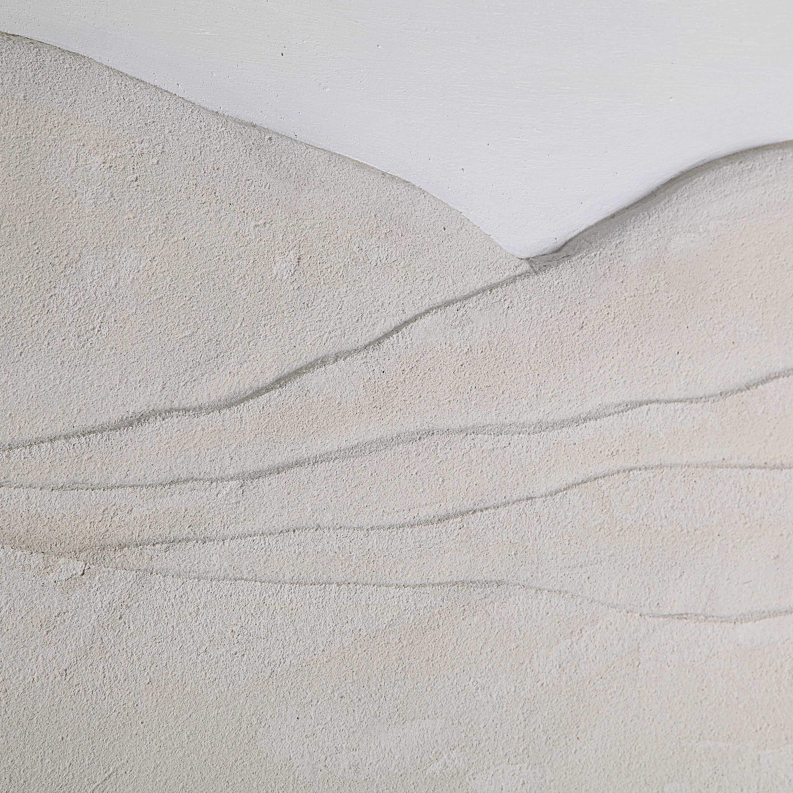 Bobier Beige/White Canvas Art