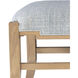 Melanie Blonde Ash Wood and Greenlight Powder Bench
