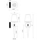 Kimpton Wall Sconce Wall Light in White Linen Shade