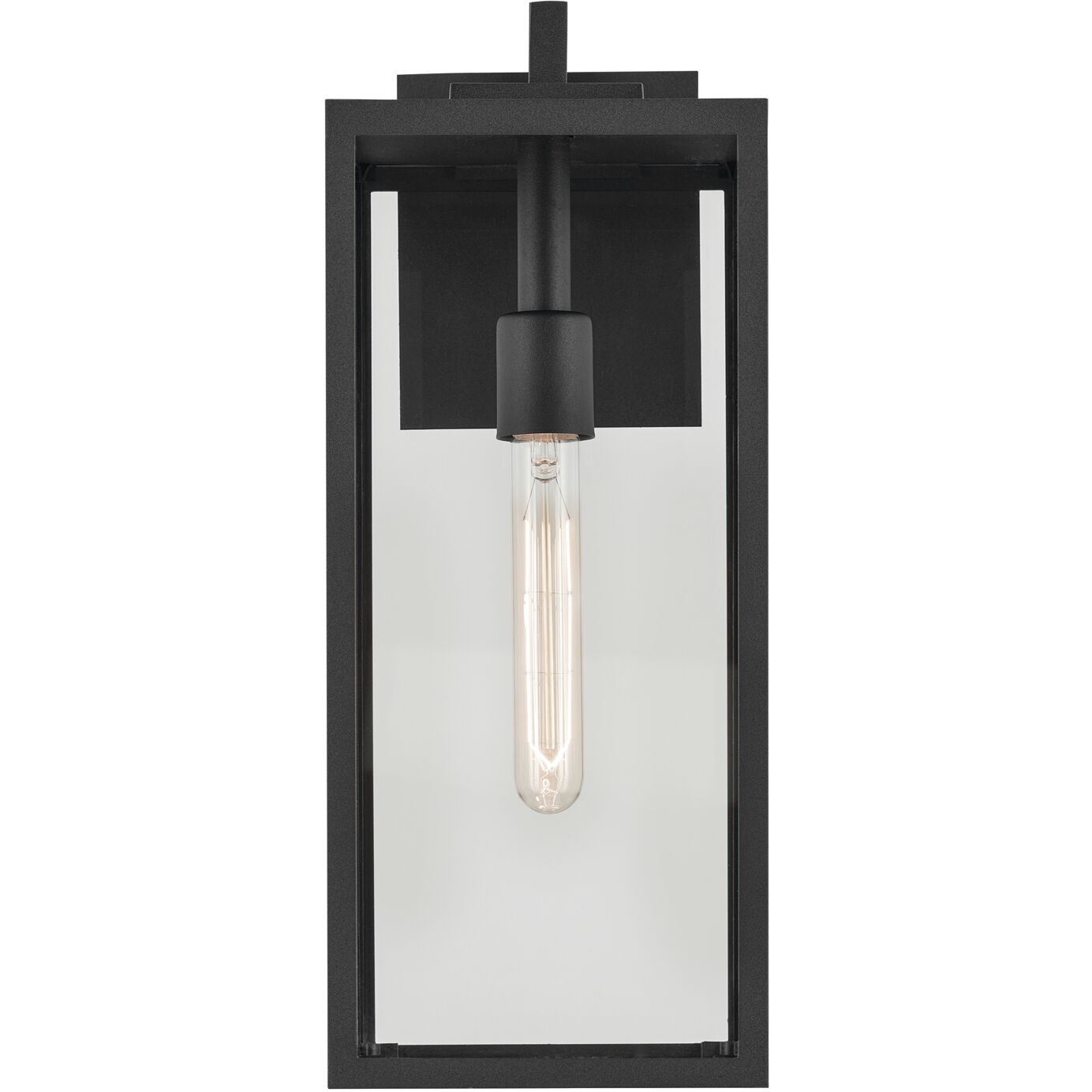 Branner 1 Light 17.75 inch Black Textured Outdoor Wall, Medium