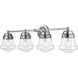 Vaughn 4 Light 31.5 inch Chrome Vanity Wall Light