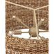 Boucle 6 Light 36 inch Natural/Beige Chandelier Ceiling Light