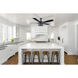 Madison 52 inch Matte Black with Black Blades Indoor fan