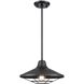 Somerset 1 Light 12 inch Black Outdoor Pendant