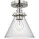 Chapman & Myers Parkington LED 8.5 inch Polished Nickel Conical Flush Mount Ceiling Light