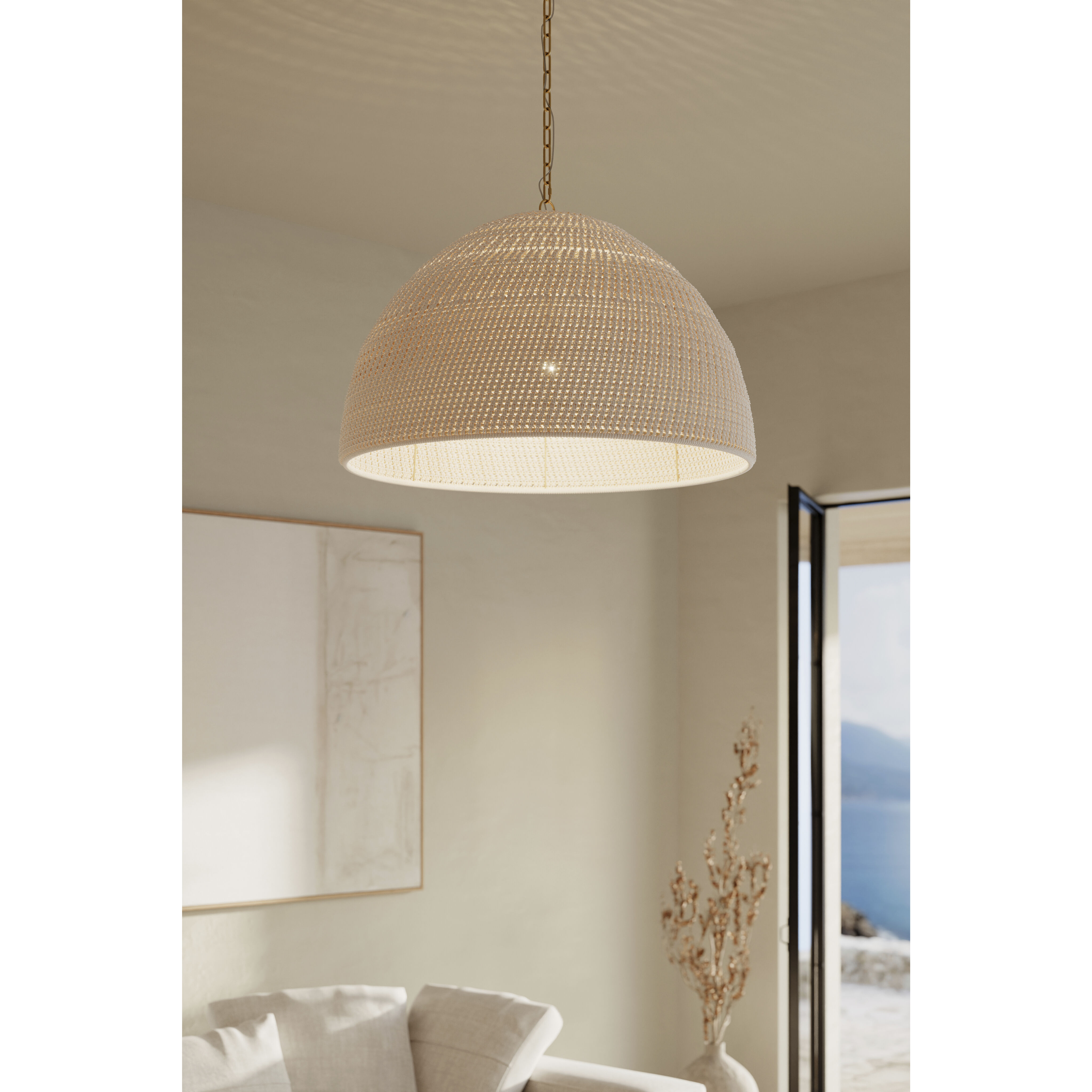 Fernwood 1 Light 36 inch Legacy Brass Pendant Ceiling Light