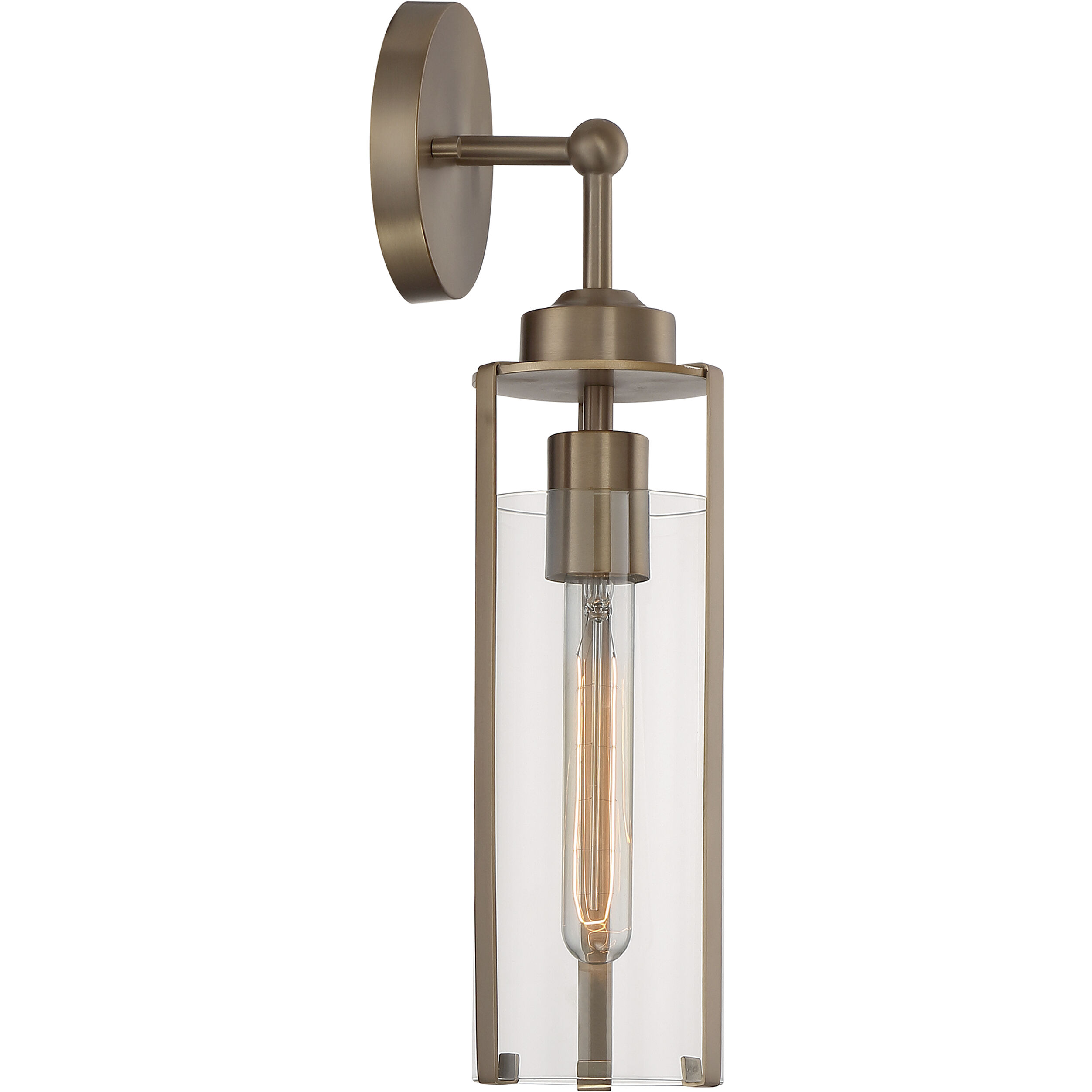 Marina 1 Light 5 inch Burnished Brass Vanity Light Wall Light
