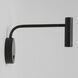 Enna 10.63 inch Matte Black Interior Reading Light Wall Light