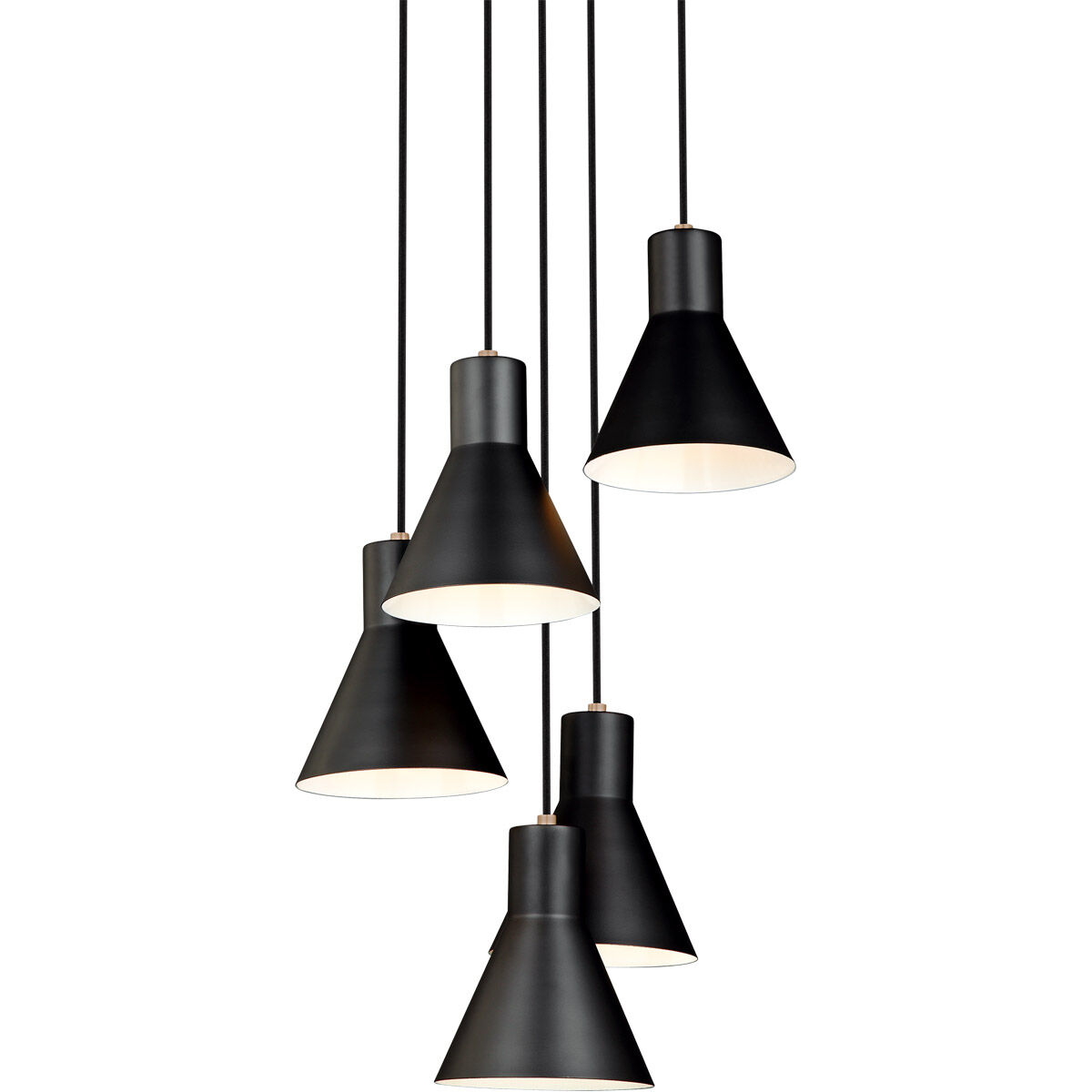 Towner 5 Light 17.25 inch Satin Brass Pendant Ceiling Light