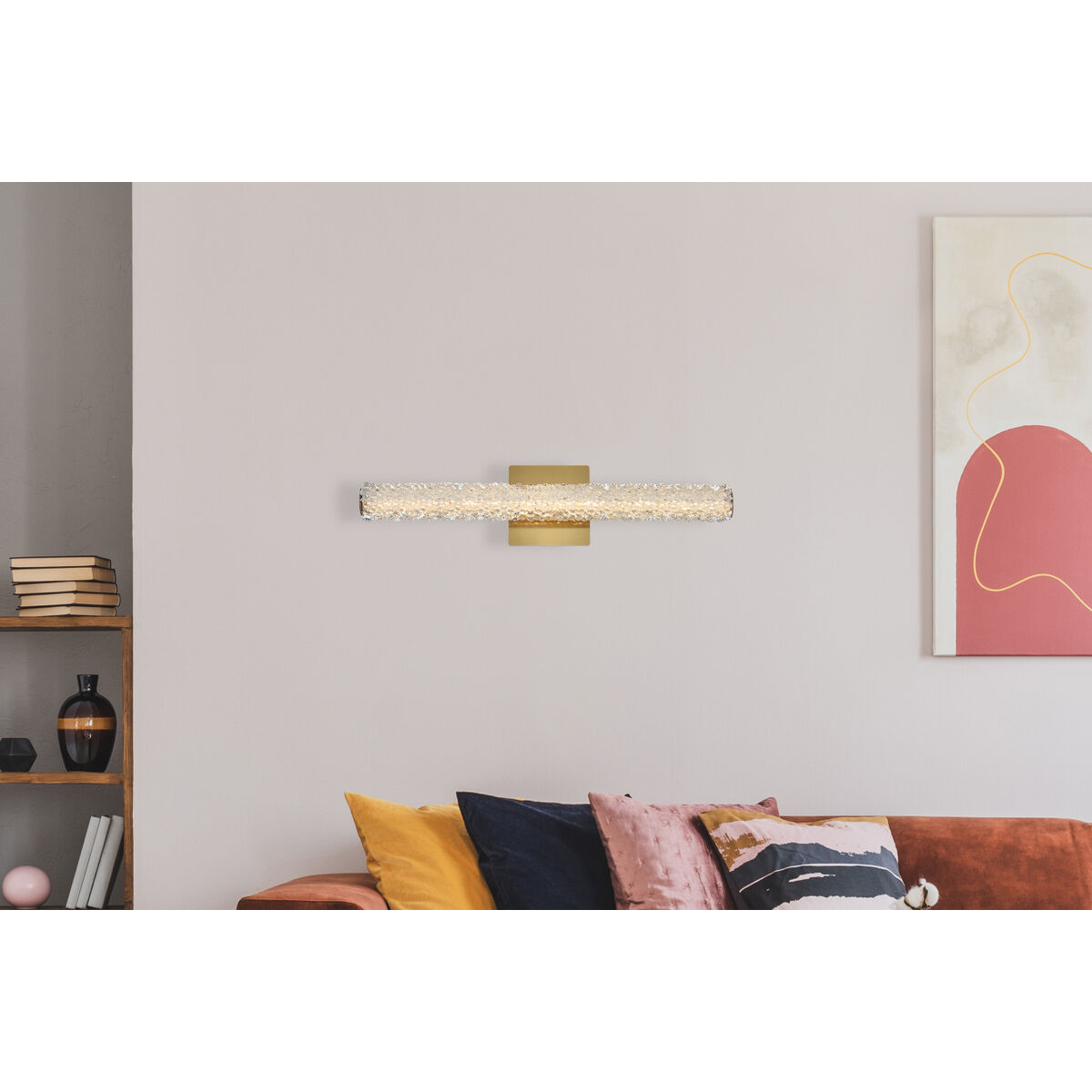 Bowen 1 Light 24 inch Satin Gold Wall Sconce Wall Light