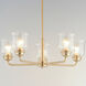 Acadia 5 Light 26 inch Heritage Single-Tier Chandelier Ceiling Light