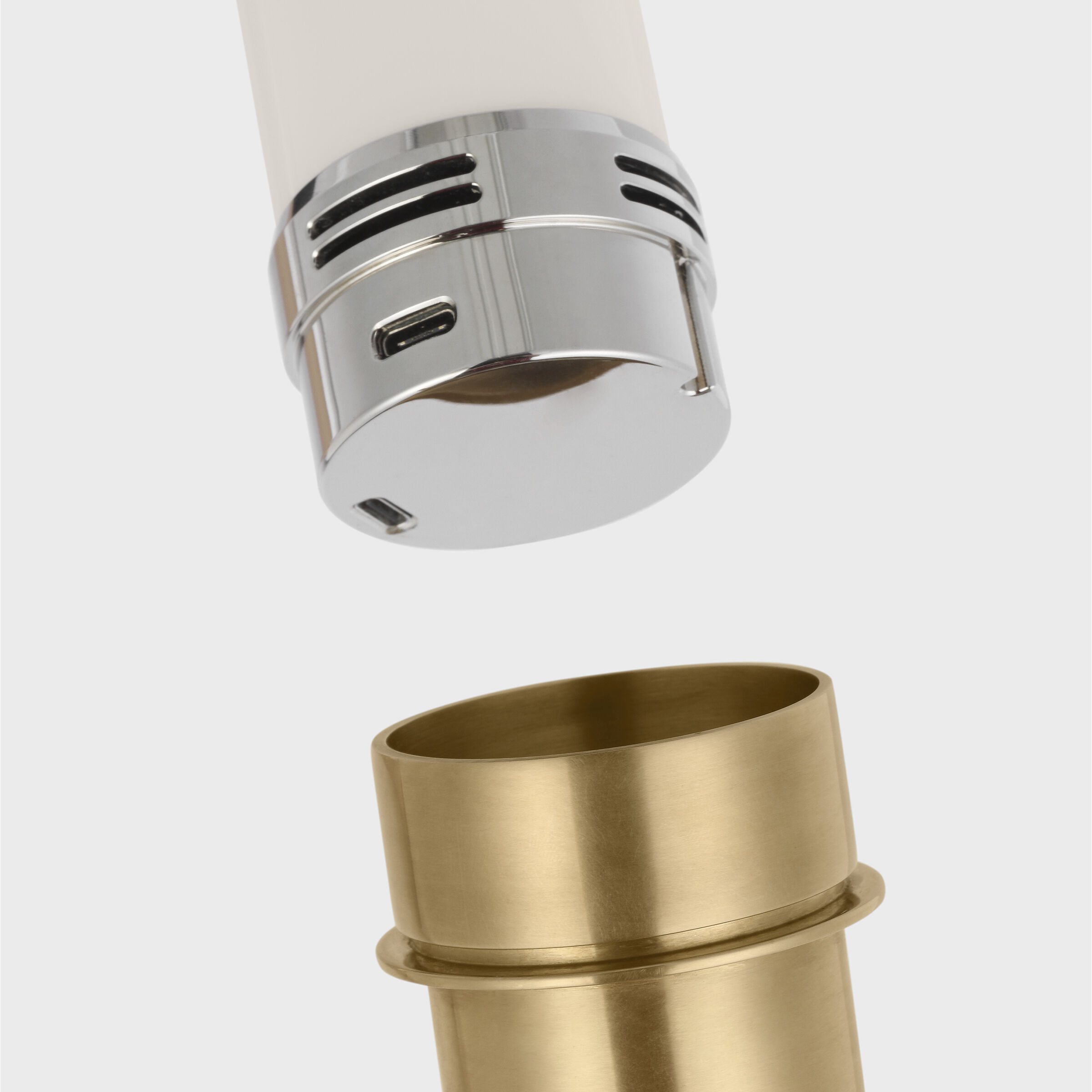 J. Randall Powers Hackney 52.5 inch 2.00 watt Hand-Rubbed Antique Brass Cordless Bridge Arm Floor Lamp Portable Light