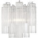 Addis Bath Wall Light in Tronchi Glass Clear