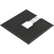 Alpha Trak Black Track Flush Mount Canopy Kit Ceiling Light