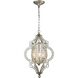 Gabrielle 3 Light 14 inch Aged Silver Chandelier Ceiling Light in Standard