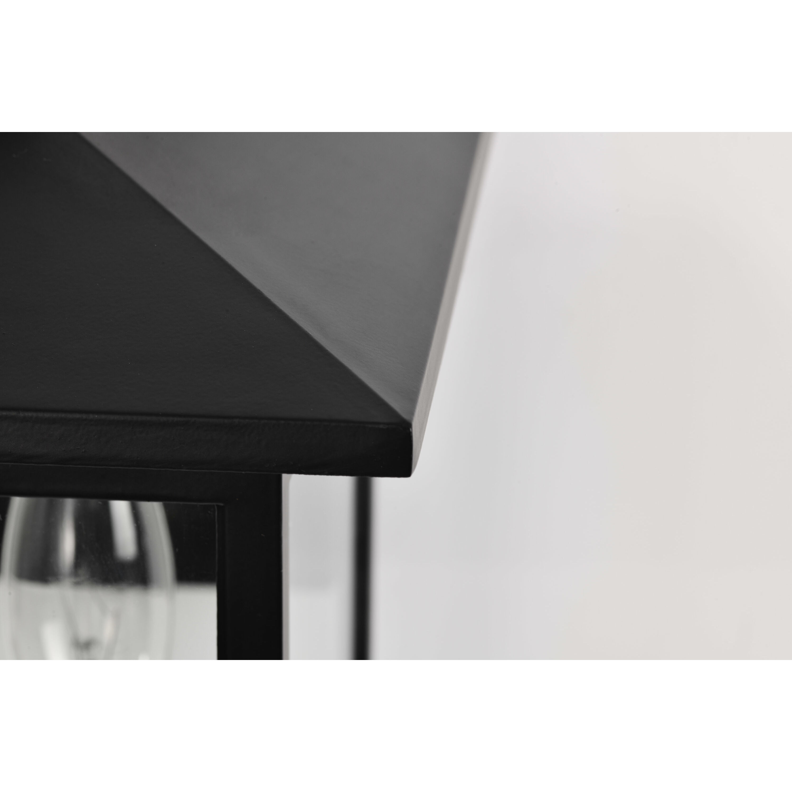 Jamesport 11 inch Matte Black Outdoor Wall Lantern, Small