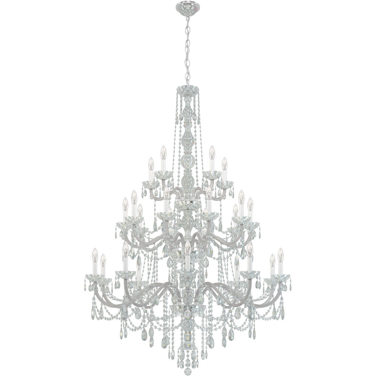 Arlington 25 Light 44.5 inch Polished Silver Chandelier Ceiling Light