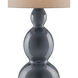 Cymbeline 33.5 inch 150 watt Steel Blue and Antique Brass Table Lamp Portable Light