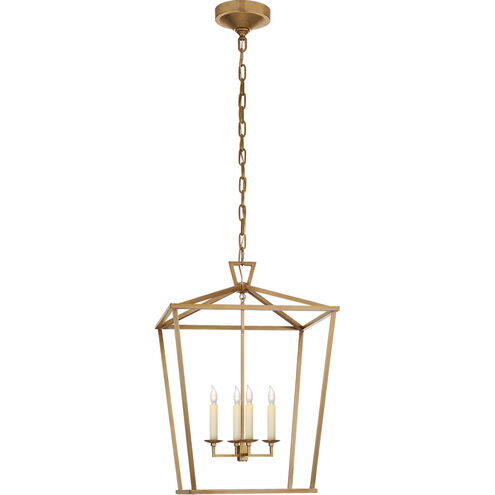 E. F. Chapman Darlana 4 Light 17 inch Antique-Burnished Brass Foyer Lantern Ceiling Light, Medium