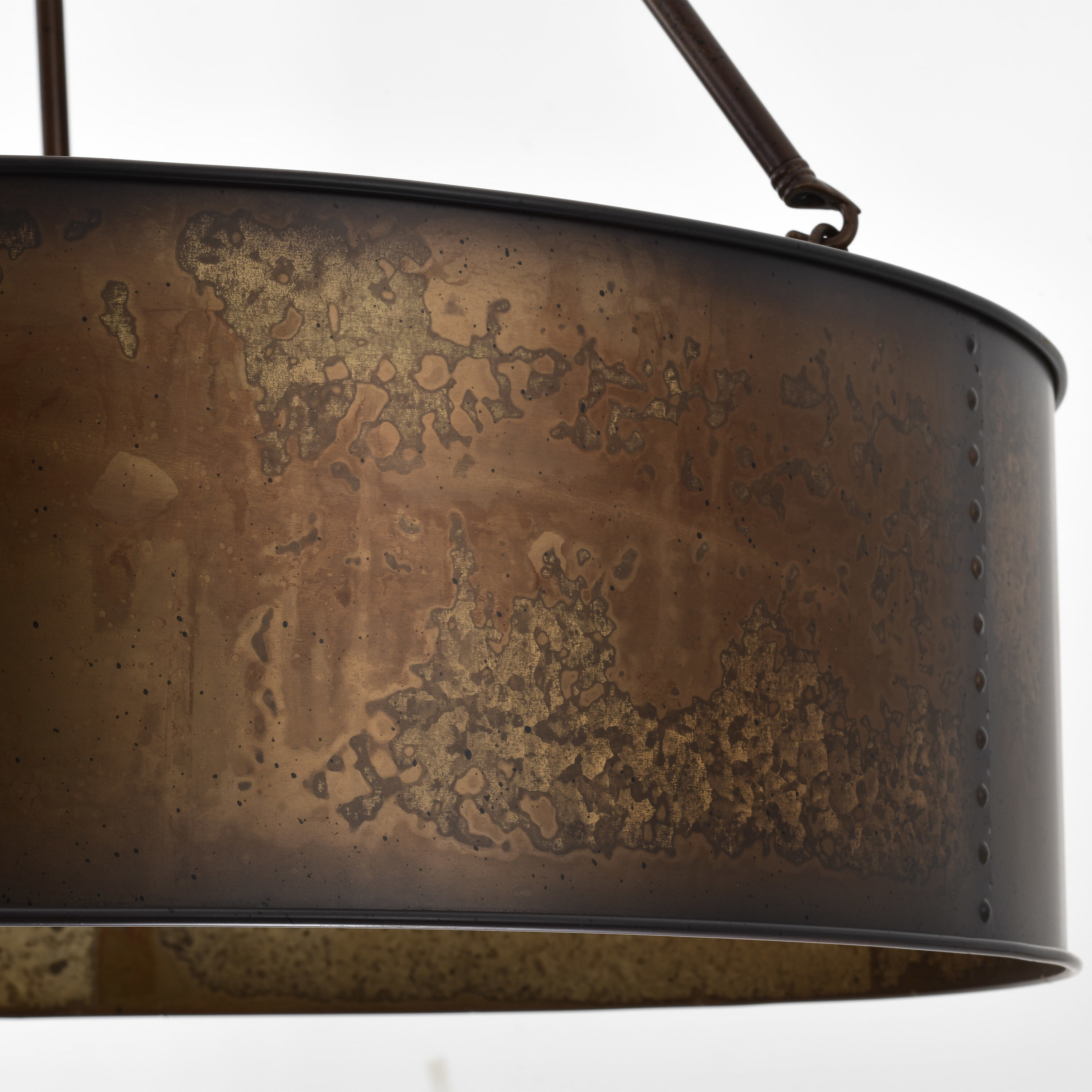 Kettle 5 Light 30 inch Weathered Brass Pendant Ceiling Light