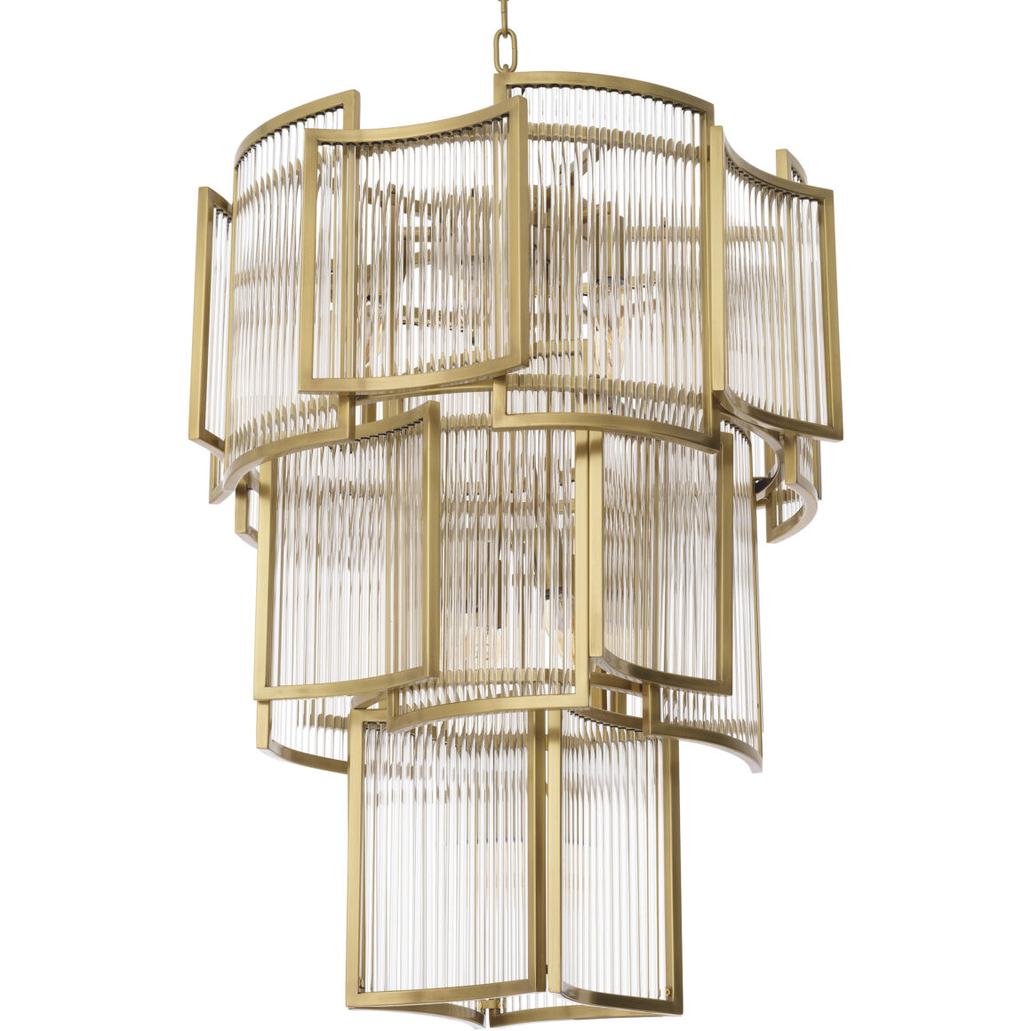 Jet Set 10 Light 22.83 inch Antique Brass Chandelier Ceiling Light