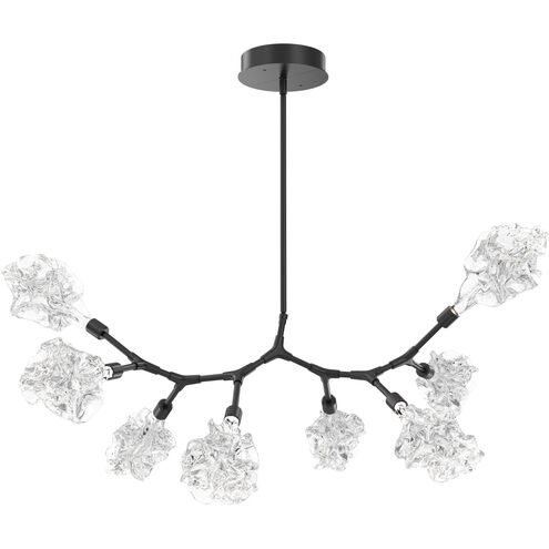Blossom LED 49.3 inch Matte Black Linear Pendant Ceiling Light in 2700K LED, Modern Branch