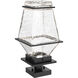 Landmark LED 7.3 inch Textured Black Pier Mount in 3000K LED