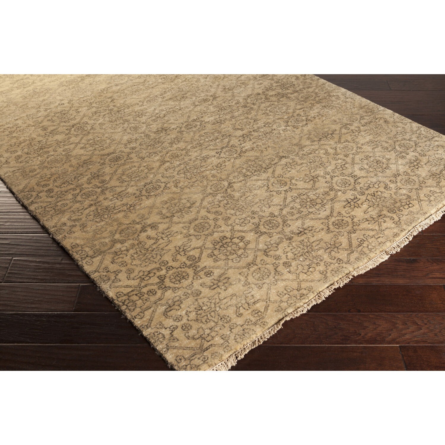 Cheshire Tan / Ivory / Black Handmade Rug