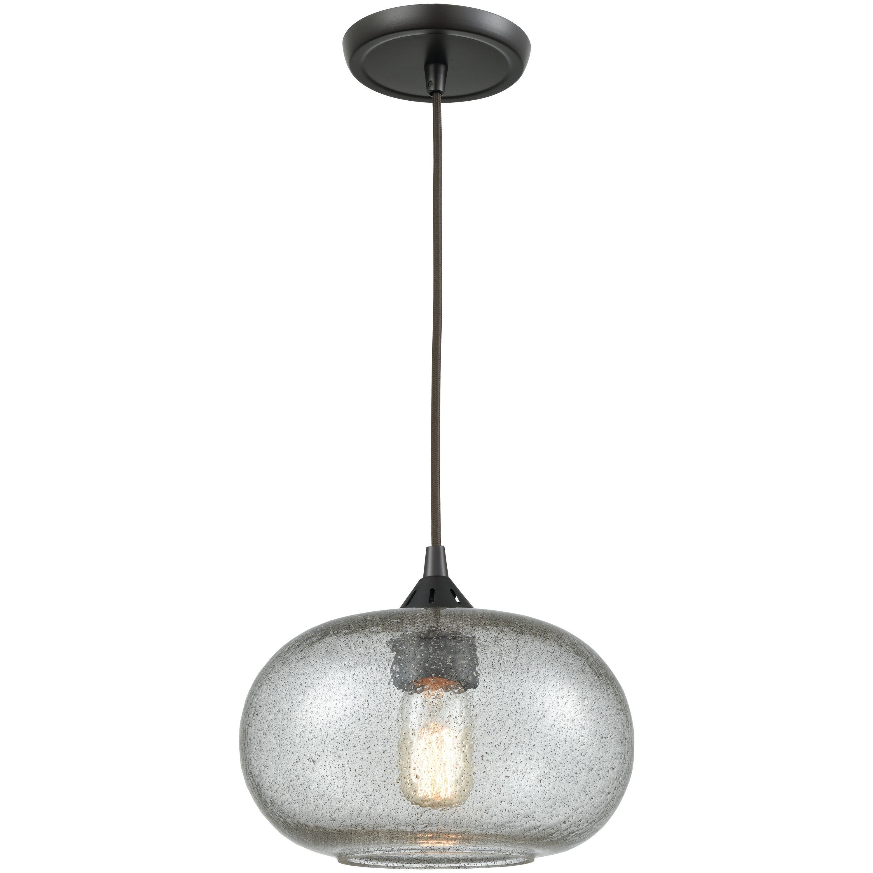 Volace 1 Light 10 inch Oil Rubbed Bronze Mini Pendant Ceiling Light