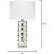 Irene 28 inch 150 watt Silver Table Lamp Portable Light