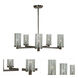 Lexi 5 Light 24 inch Brass Nickel Dining Chandelier Ceiling Light in Brushed Nickel