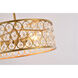 Canada 3 Light 20 inch Gold Chandelier Ceiling Light