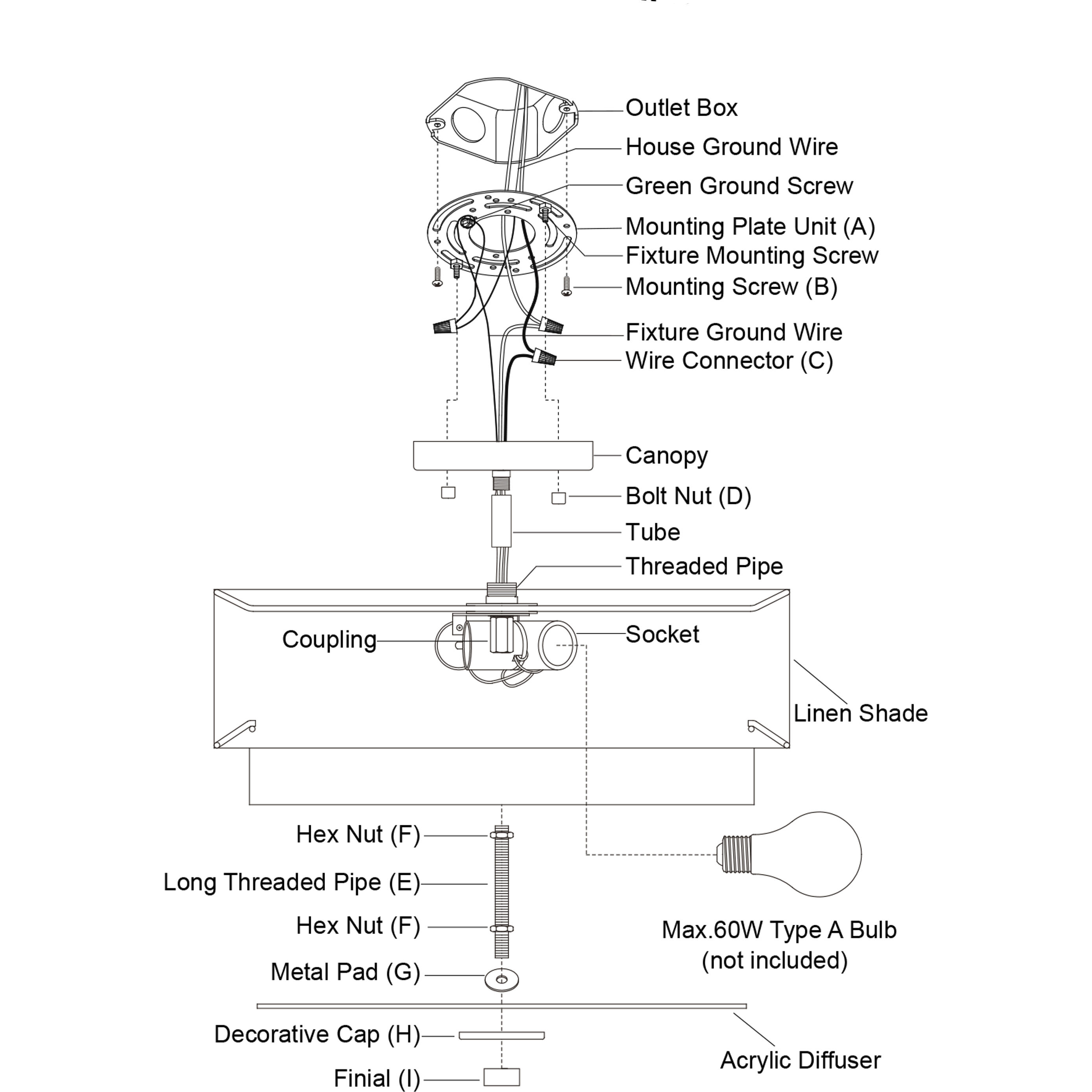 Burnaby LED 16 inch Matte Brass Semi-Flush Mount Ceiling Light