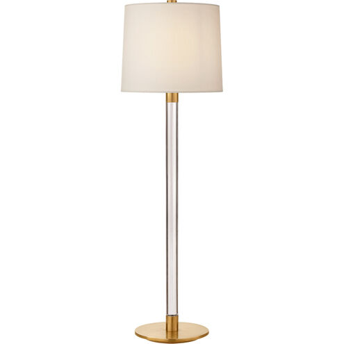 AERIN Riga 33 inch 75.00 watt Crystal and Hand-Rubbed Antique Brass Buffet Lamp Portable Light
