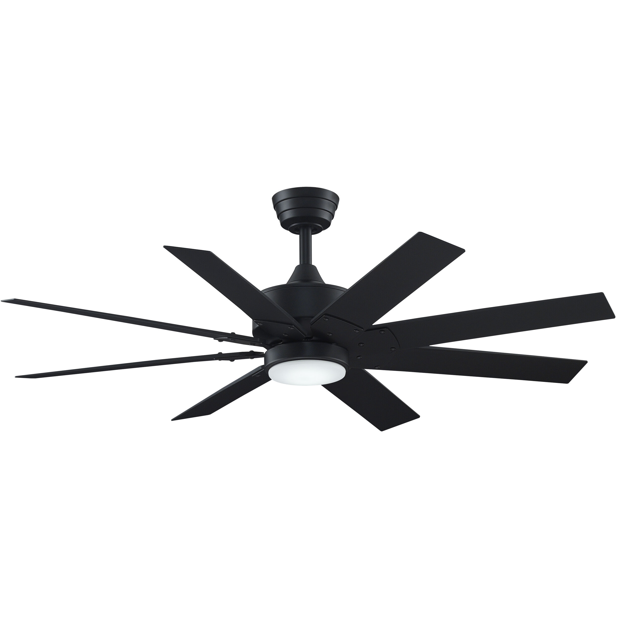 Levon Custom 1 Light Black Fan Light Kit