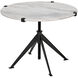 Edith 30.5 X 30.5 inch Matte Black Adjustable Side Table, Large