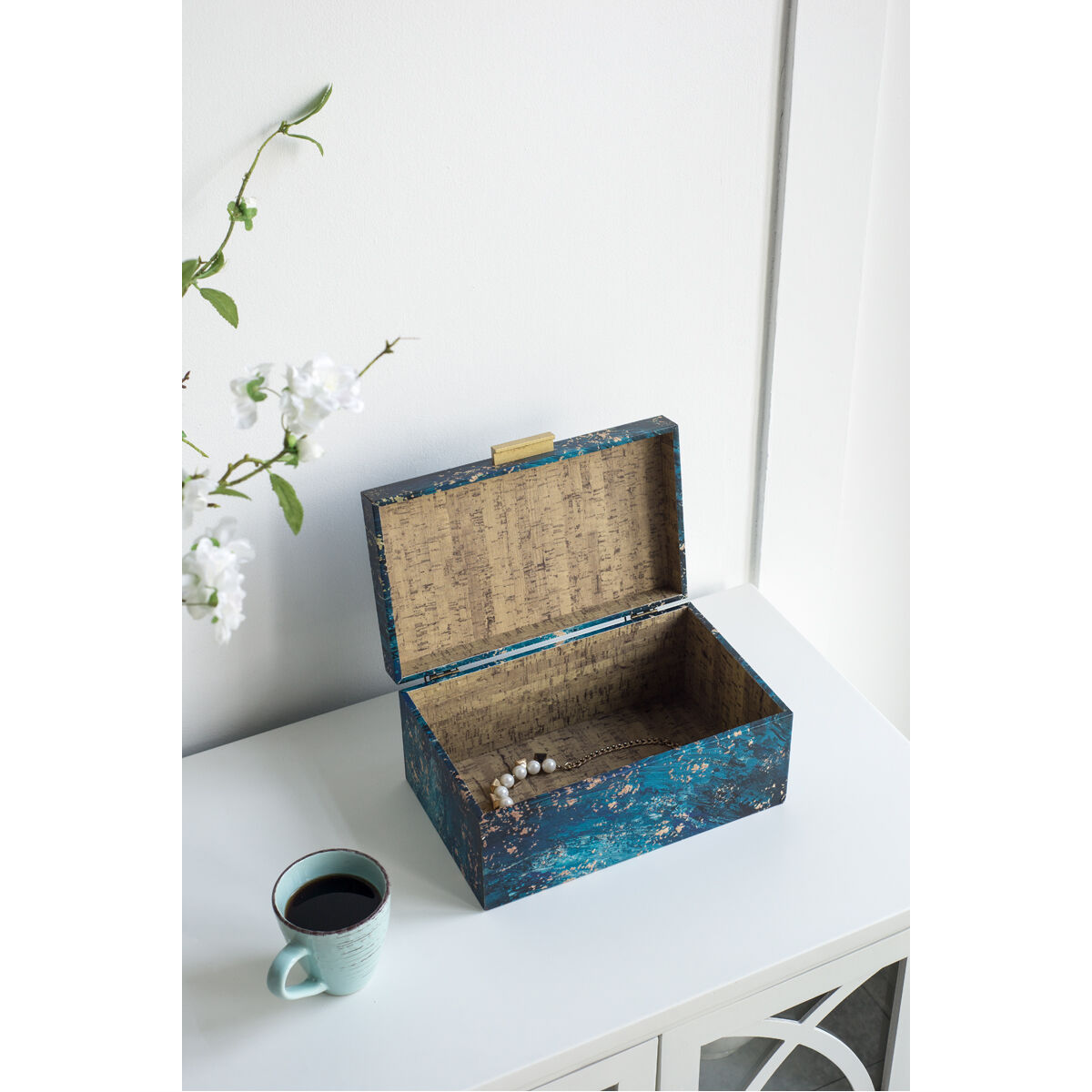 Anita 7.5 X 3.9 inch Blue Boxes