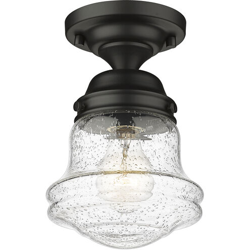 Vaughn 1 Light 6 inch Matte Black Flush Mount Ceiling Light