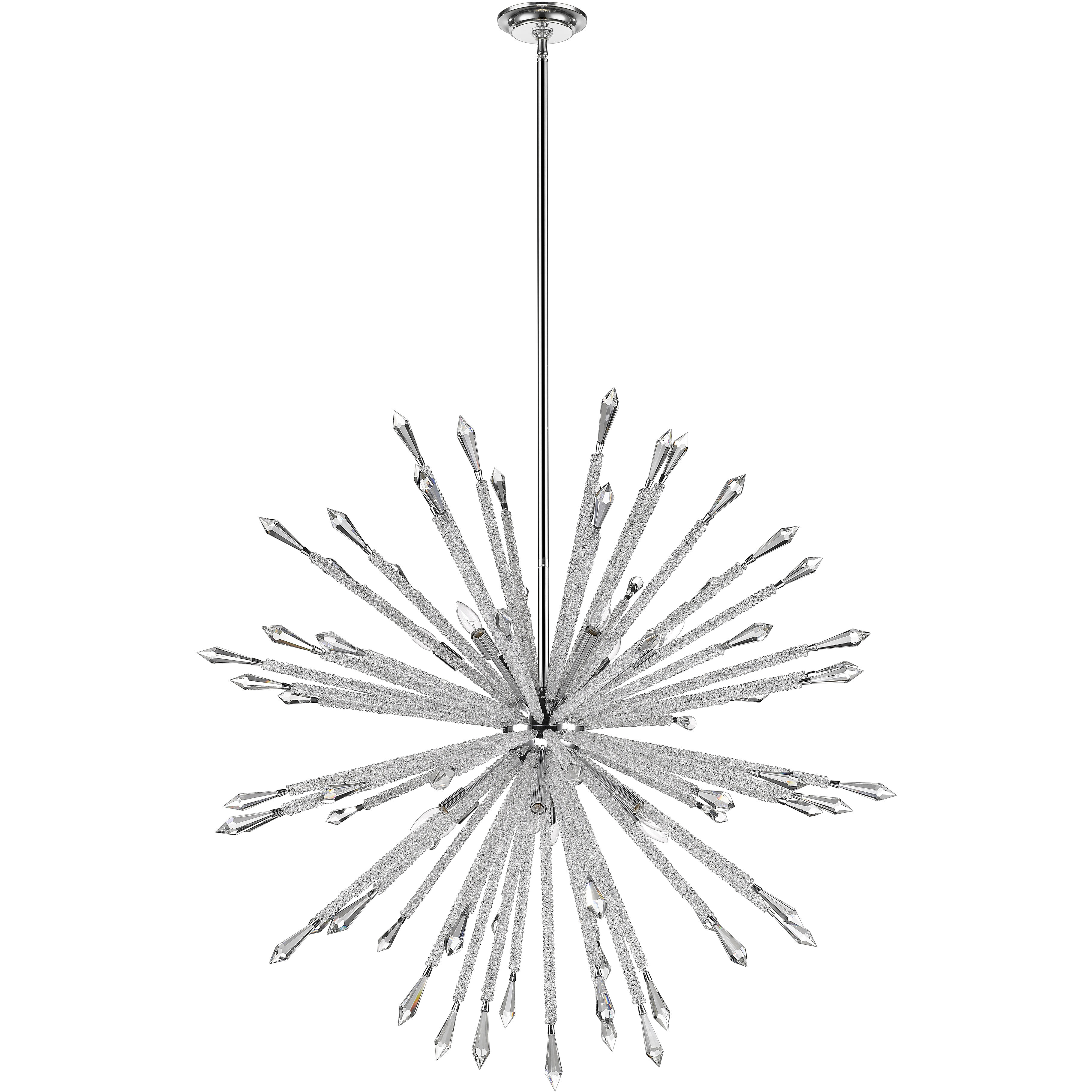 Soleia 12 Light 47.13 inch Chrome Chandelier Ceiling Light in 53