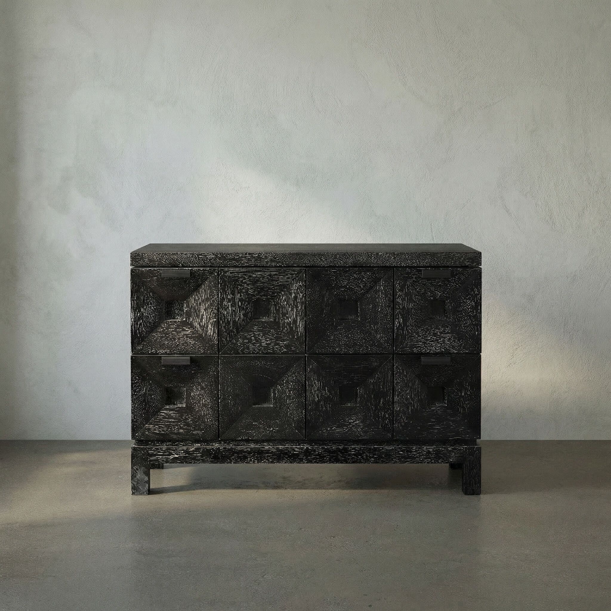 Musashi 40 X 22 inch Black Walnut Console