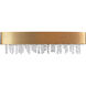 Soleil LED 27 inch Aged Brass Bath Vanity & Wall Light, Schonbek Signature